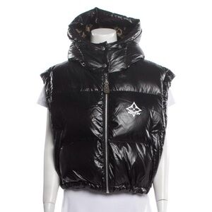 Louis Vuitton Black Puffer hood vest
